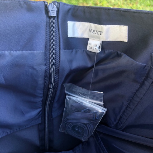 NEXT Size 14 Beautiful Navy Sweatheart Party Dress - Picture 7 of 7